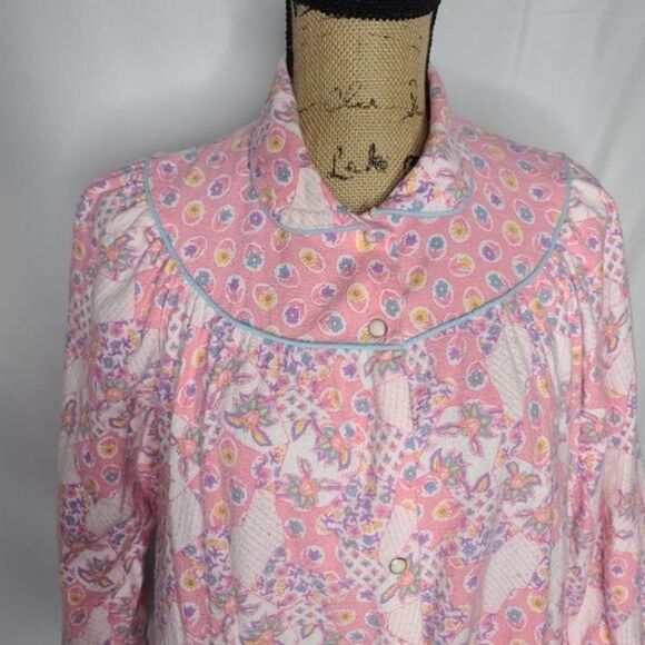 Vintage Super Girly Pink Barbiecore Maxi Length Night Gown - Picture 2 of 14